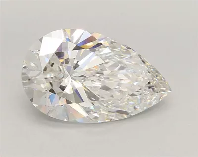 4.51ct E VS2 Rare Carat Ideal Cut Pear Lab Grown Diamond