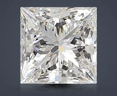 1.47ct D VS1 Rare Carat Ideal Cut Princess Lab Grown Diamond