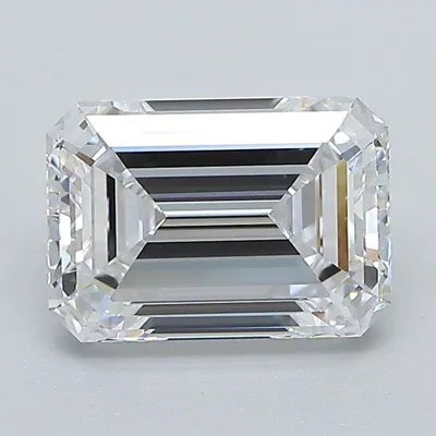 2.03ct D VS1 Excellent Cut Emerald Lab Grown Diamond