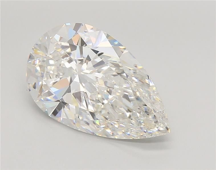 5.07ct F VVS2 Rare Carat Ideal Cut Pear Lab Grown Diamond