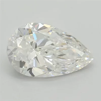 1.34ct D VS1 Rare Carat Ideal Cut Pear Lab Grown Diamond