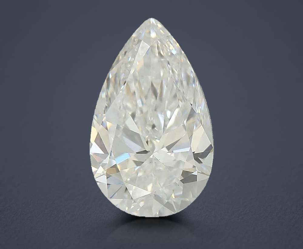 1.34ct D VS1 Rare Carat Ideal Cut Pear Lab Grown Diamond