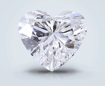 6.53ct F VVS2 Rare Carat Ideal Cut Heart Lab Grown Diamond