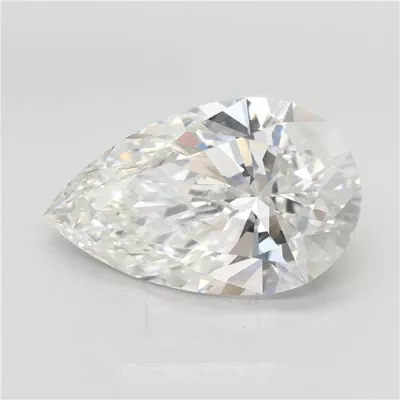 6.01ct F VVS2 Rare Carat Ideal Cut Pear Lab Grown Diamond