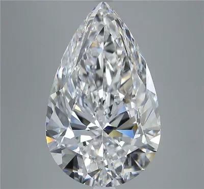 6.97ct D FL Excellent Cut Pear Diamond
