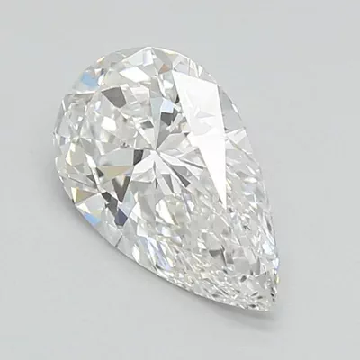 1.11ct E VVS2 Rare Carat Ideal Cut Pear Lab Grown Diamond