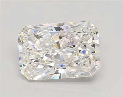 3.05ct E VVS2 Rare Carat Ideal Cut Radiant Lab Grown Diamond