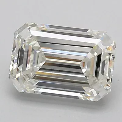 3.08ct G VVS2 Excellent Cut Emerald Lab Grown Diamond