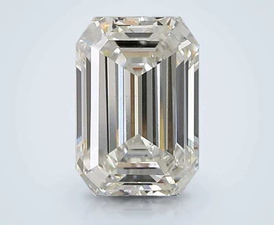 3.08ct G VVS2 Rare Carat Ideal Cut Emerald Lab Grown Diamond
