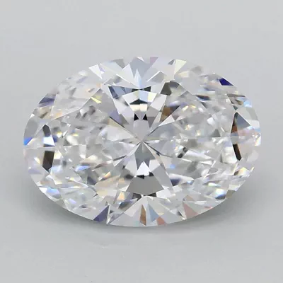 1.56ct D VVS2 Rare Carat Ideal Cut Oval Lab Grown Diamond