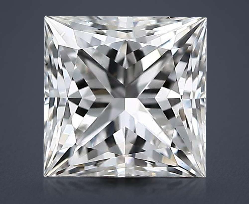 0.93ct E VS2 Rare Carat Ideal Cut Princess Lab Grown Diamond