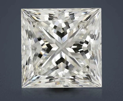 2.51ct I VS1 Rare Carat Ideal Cut Princess Diamond