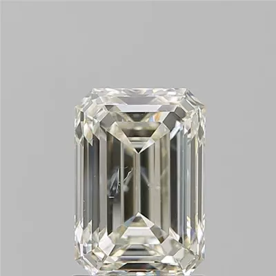 1.71ct J SI1 Rare Carat Ideal Cut Emerald Diamond