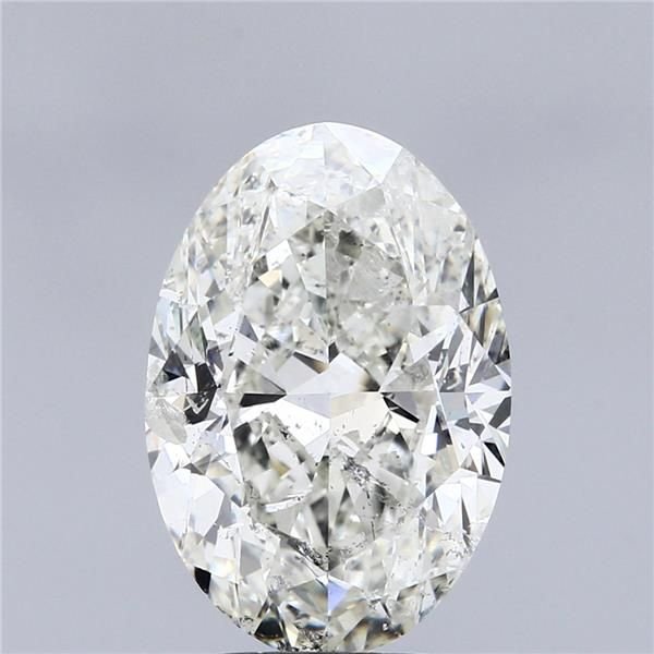 5.01ct I SI2 Rare Carat Ideal Cut Oval Diamond