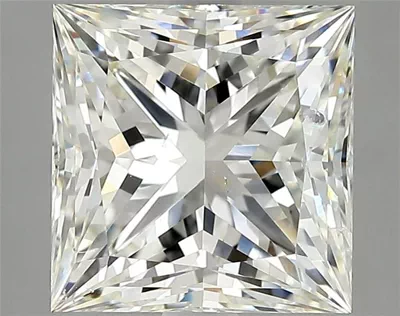 3.05ct I SI2 Rare Carat Ideal Cut Princess Diamond