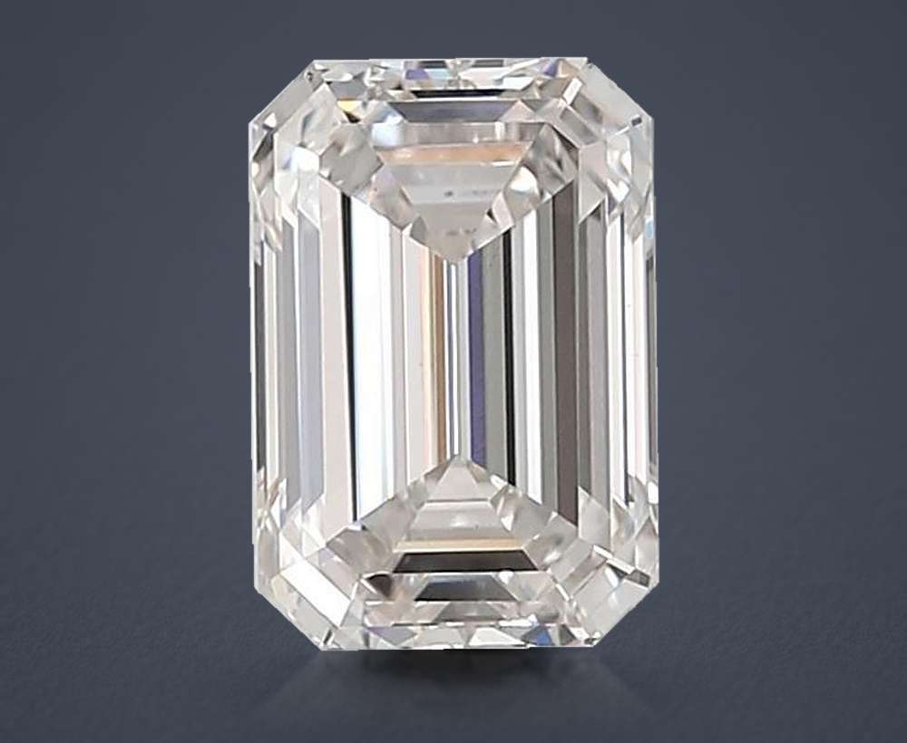 3.02ct G VS1 Rare Carat Ideal Cut Emerald Lab Grown Diamond