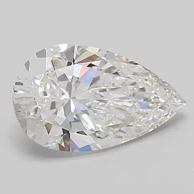 1.35ct D VVS2 Rare Carat Ideal Cut Pear Lab Grown Diamond