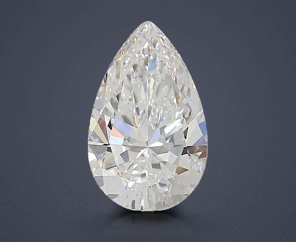 1.35ct D VVS2 Rare Carat Ideal Cut Pear Lab Grown Diamond