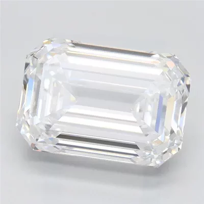 4.01ct F VVS2 Rare Carat Ideal Cut Emerald Lab Grown Diamond