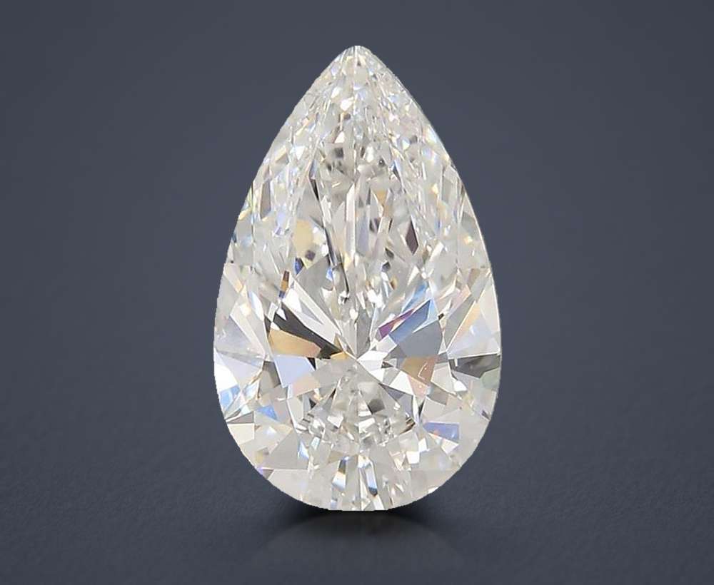 4.84ct E VS1 Rare Carat Ideal Cut Pear Lab Grown Diamond