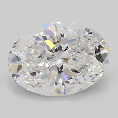 2.86ct D VS1 Rare Carat Ideal Cut Oval Lab Grown Diamond