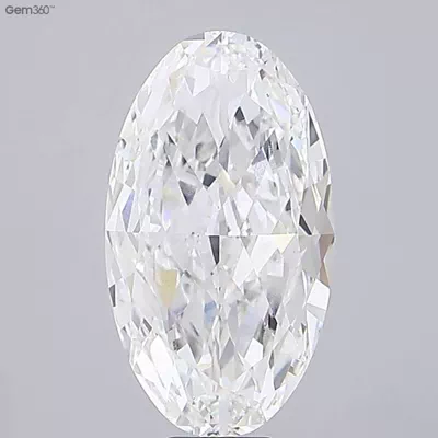 16.92ct F VVS2 Very Good Cut Oval Lab Grown Diamond