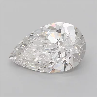 3.05ct F VS1 Rare Carat Ideal Cut Pear Lab Grown Diamond