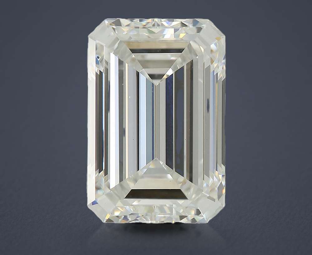 4.57ct F VS1 Rare Carat Ideal Cut Emerald Lab Grown Diamond