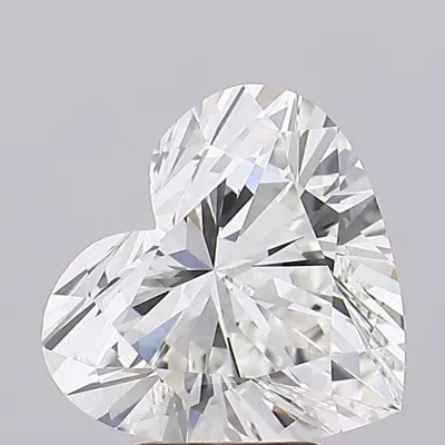4.59ct F VVS2 Rare Carat Ideal Cut Heart Lab Grown Diamond