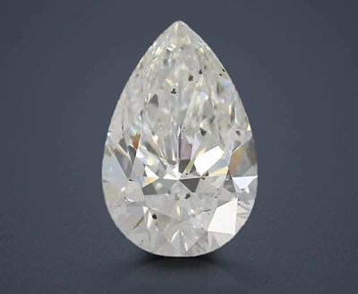 2.59ct E SI1 Rare Carat Ideal Cut Pear Lab Grown Diamond