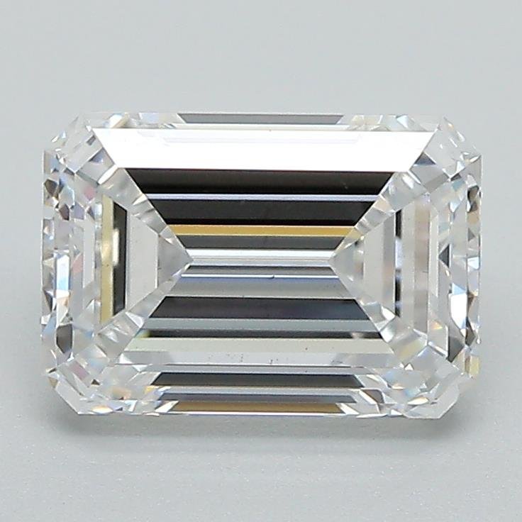 2.09ct D VS2 Excellent Cut Emerald Lab Grown Diamond