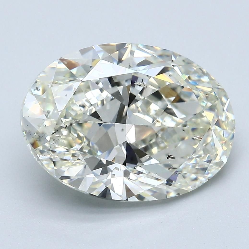 5.01ct J SI1 Rare Carat Ideal Cut Oval Diamond