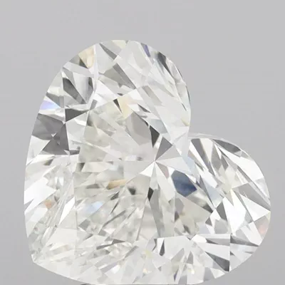 7.03ct G VVS2 Rare Carat Ideal Cut Heart Lab Grown Diamond