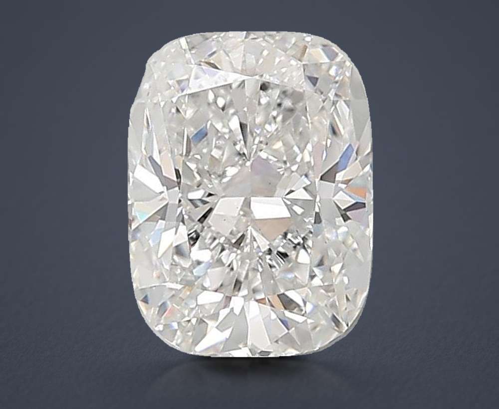 3.05ct E VS1 Rare Carat Ideal Cut Cushion Lab Grown Diamond