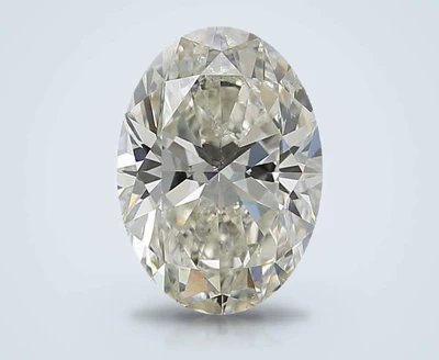 4.01ct K SI2 Rare Carat Ideal Cut Oval Diamond