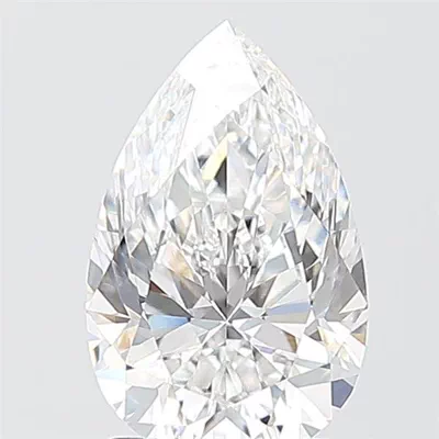1.59ct E VVS2 Rare Carat Ideal Cut Pear Lab Grown Diamond