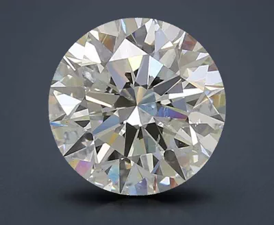 2.51ct J SI2 Rare Carat Ideal Cut Round Diamond