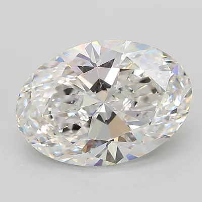 2.56ct E VVS2 Rare Carat Ideal Cut Oval Lab Grown Diamond