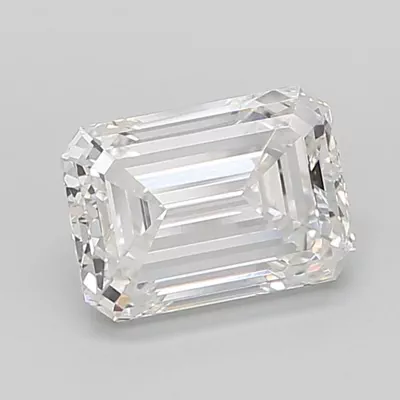 3.04ct G VVS2 Rare Carat Ideal Cut Emerald Lab Grown Diamond