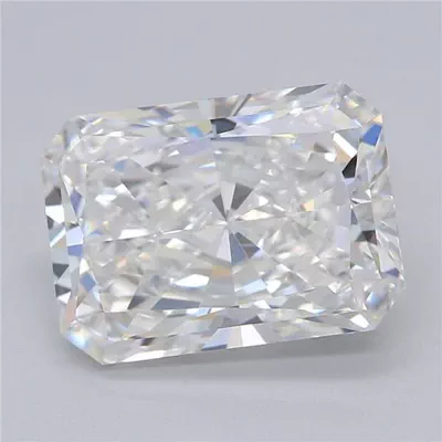 2.51ct E VVS2 Rare Carat Ideal Cut Radiant Lab Grown Diamond