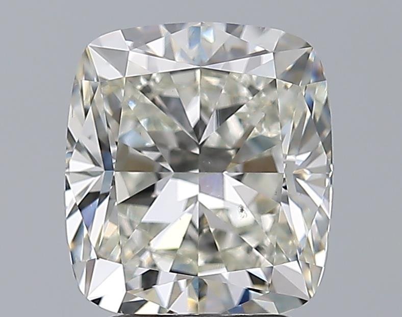3.01ct J VS2 Rare Carat Ideal Cut Cushion Diamond
