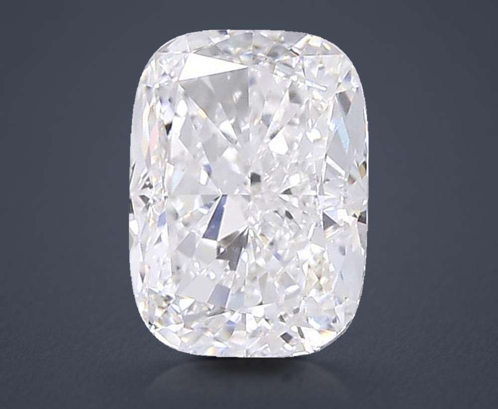 5.05ct D VS1 Rare Carat Ideal Cut Cushion Lab Grown Diamond