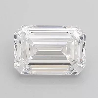 2.14ct D VVS2 Rare Carat Ideal Cut Emerald Lab Grown Diamond