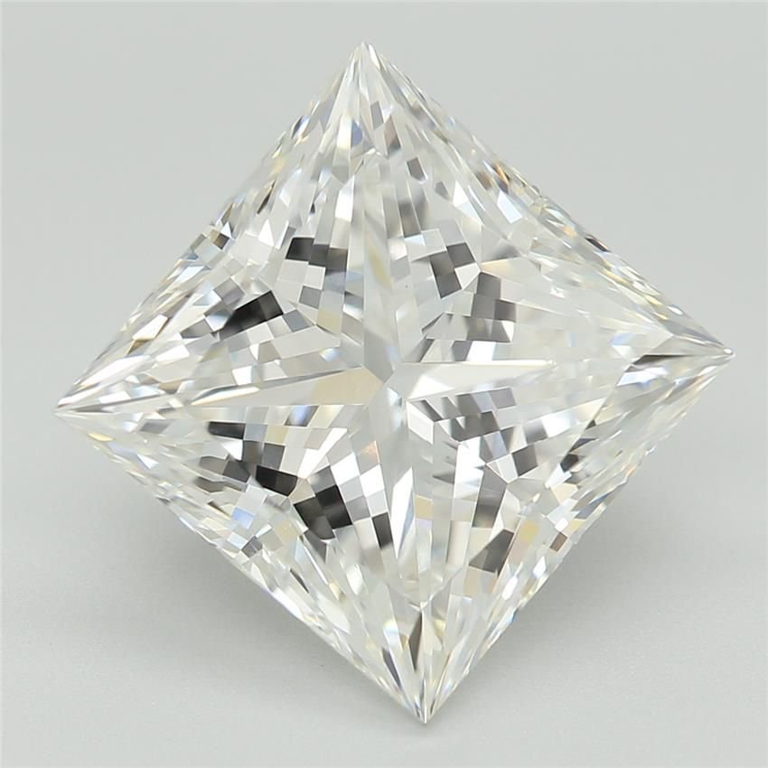 4.04ct E VVS2 Rare Carat Ideal Cut Princess Lab Grown Diamond