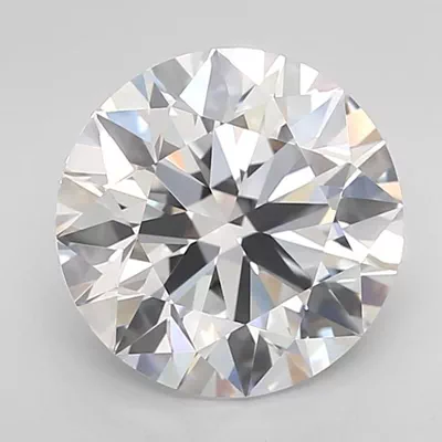 3.17ct D VVS2 Rare Carat Ideal Cut Round Lab Grown Diamond