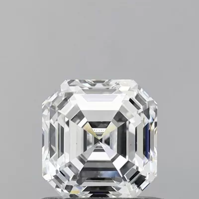 0.82ct D VS1 Rare Carat Ideal Cut Asscher Lab Grown Diamond