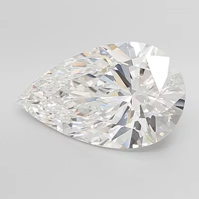 10.05ct F VVS2 Rare Carat Ideal Cut Pear Lab Grown Diamond