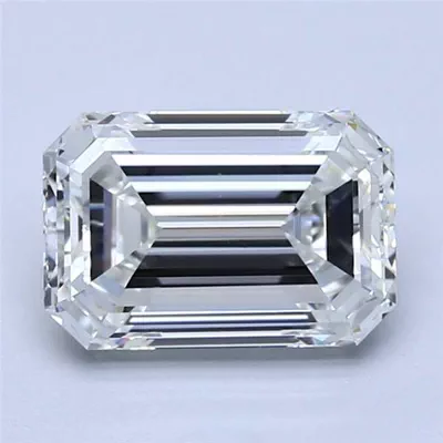 2.01ct H VS1 Rare Carat Ideal Cut Emerald Diamond