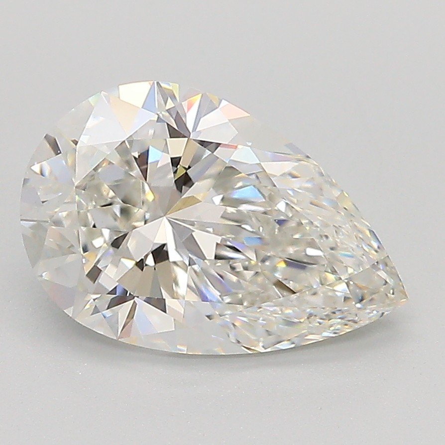 2.38ct F VVS2 Rare Carat Ideal Cut Pear Lab Grown Diamond