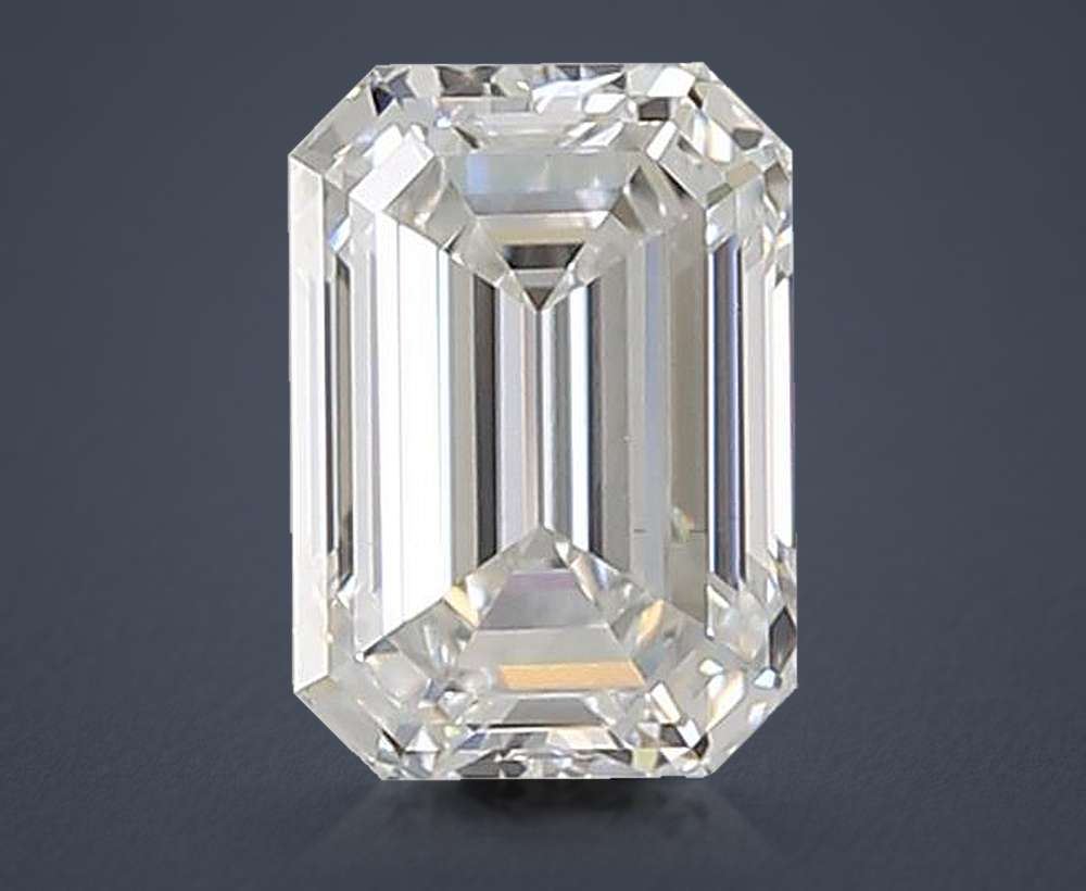 1.43ct E VS1 Rare Carat Ideal Cut Emerald Lab Grown Diamond